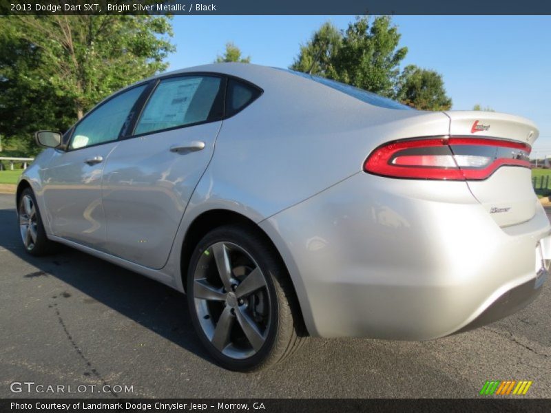Bright Silver Metallic / Black 2013 Dodge Dart SXT