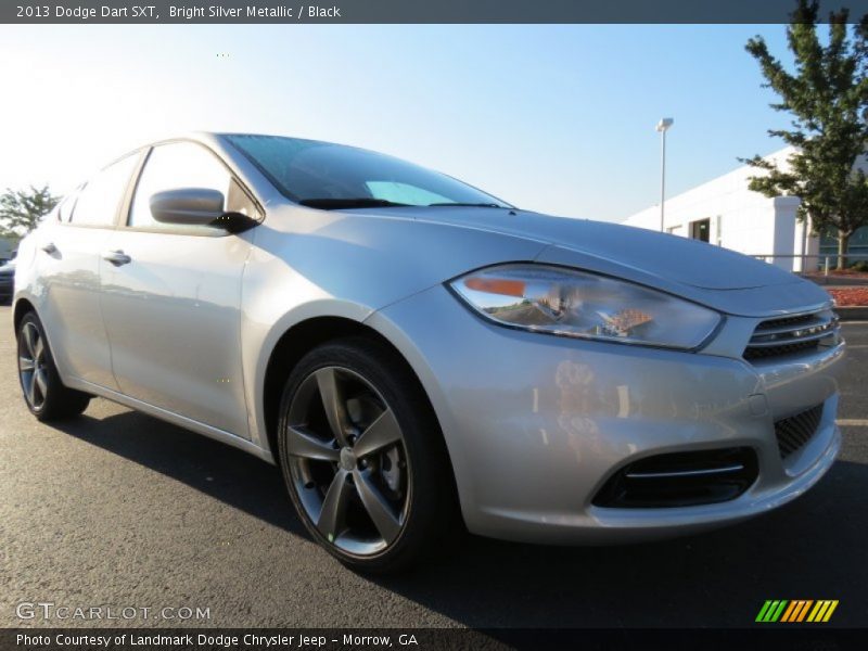 Bright Silver Metallic / Black 2013 Dodge Dart SXT