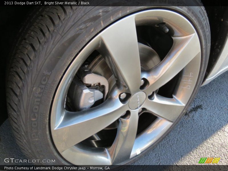 Bright Silver Metallic / Black 2013 Dodge Dart SXT