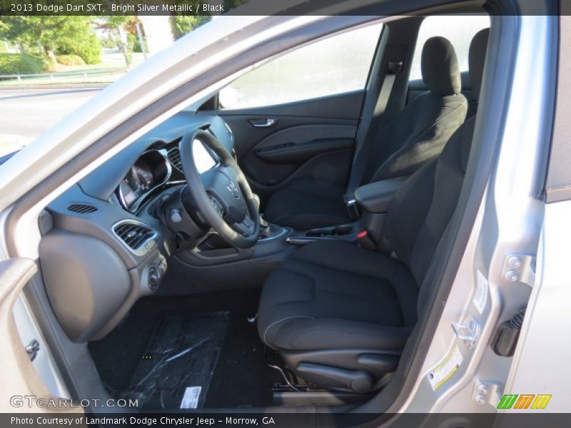 Bright Silver Metallic / Black 2013 Dodge Dart SXT