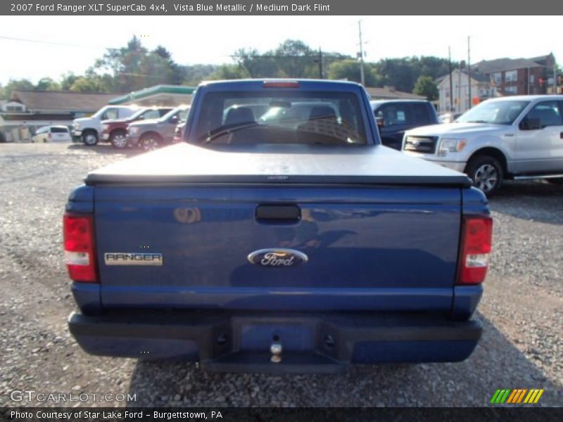 Vista Blue Metallic / Medium Dark Flint 2007 Ford Ranger XLT SuperCab 4x4