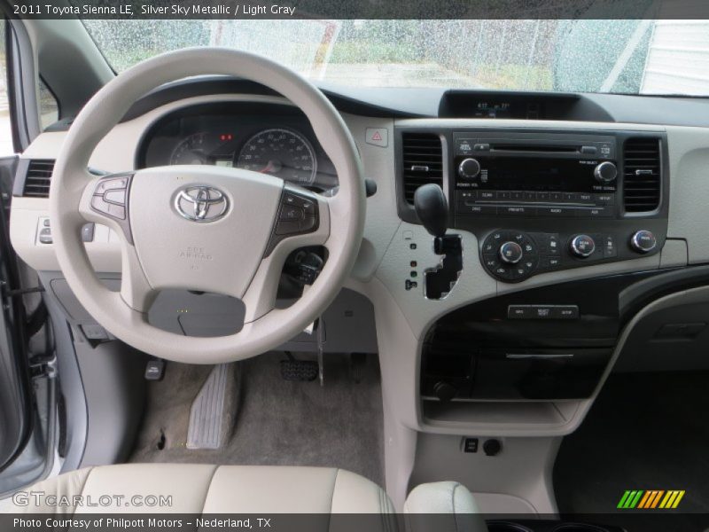 Silver Sky Metallic / Light Gray 2011 Toyota Sienna LE
