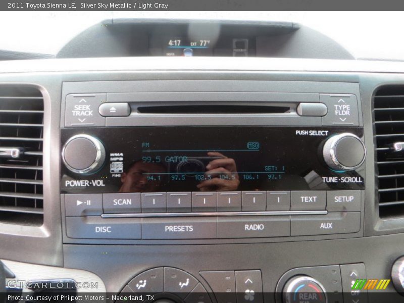 Silver Sky Metallic / Light Gray 2011 Toyota Sienna LE