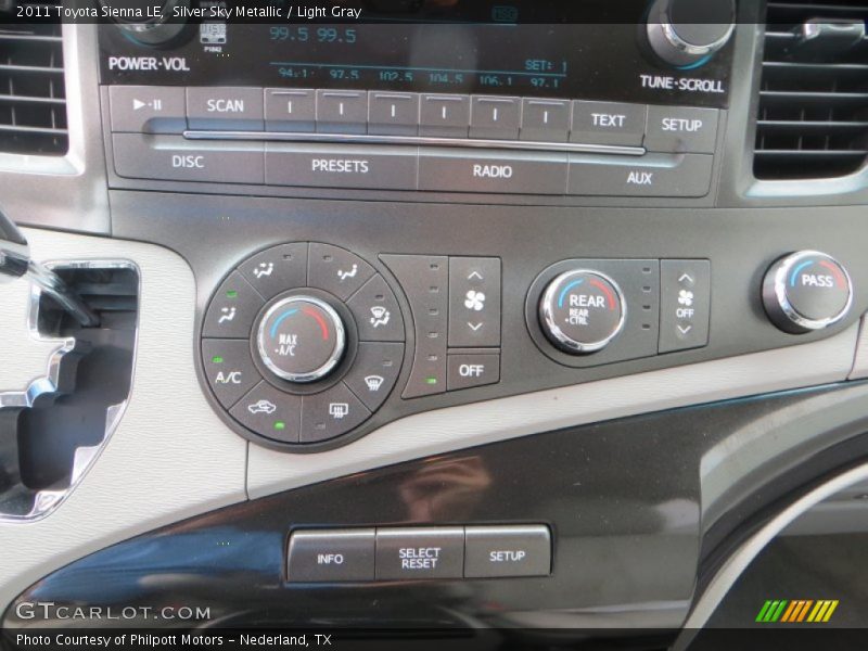 Silver Sky Metallic / Light Gray 2011 Toyota Sienna LE