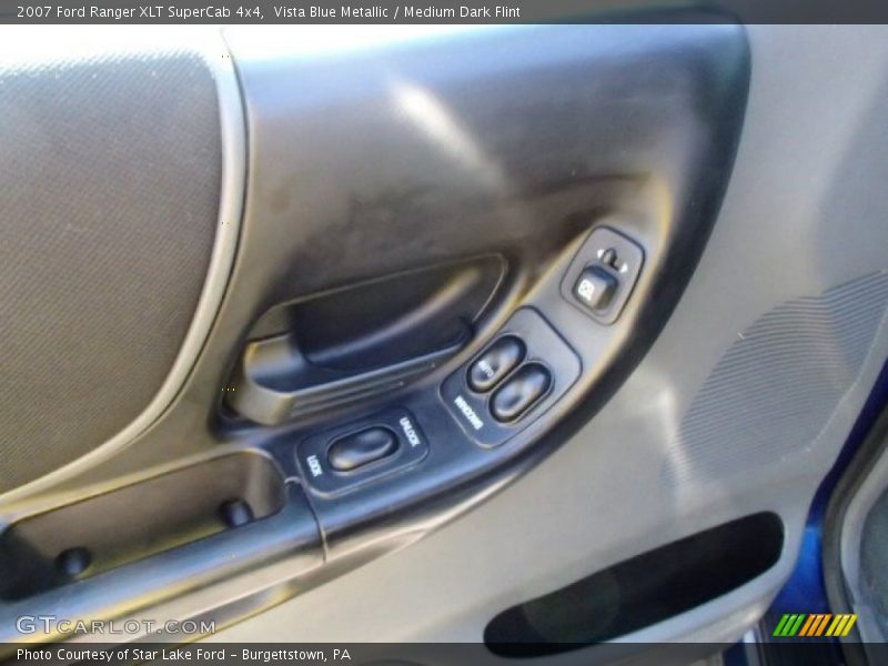 Vista Blue Metallic / Medium Dark Flint 2007 Ford Ranger XLT SuperCab 4x4