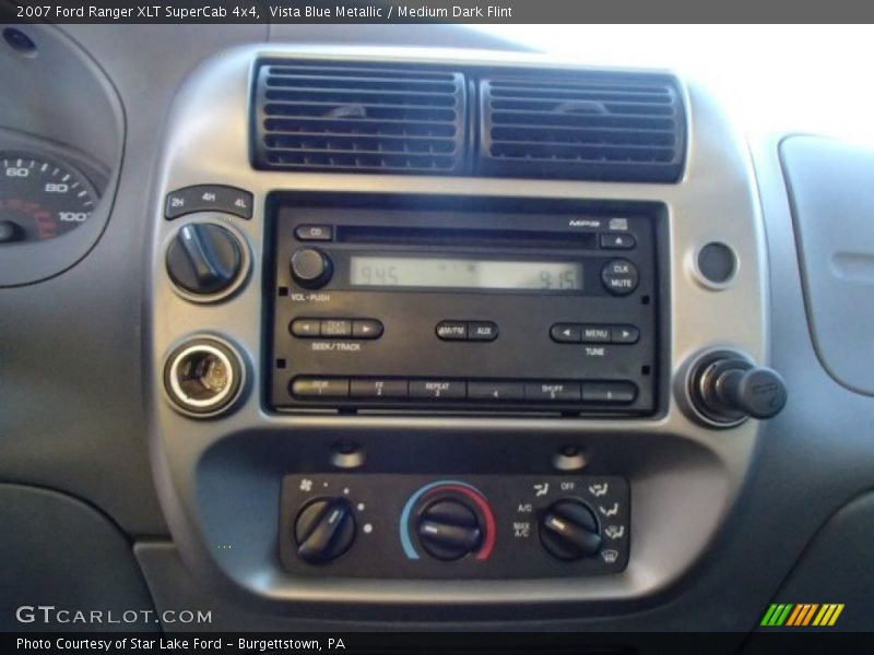 Vista Blue Metallic / Medium Dark Flint 2007 Ford Ranger XLT SuperCab 4x4