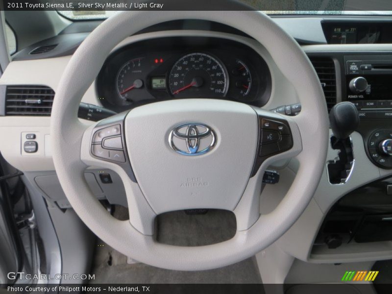 Silver Sky Metallic / Light Gray 2011 Toyota Sienna LE