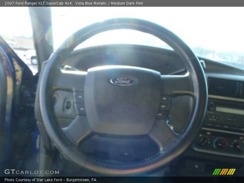 Vista Blue Metallic / Medium Dark Flint 2007 Ford Ranger XLT SuperCab 4x4
