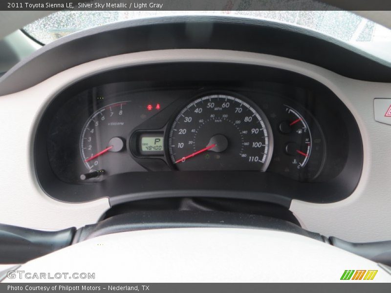 Silver Sky Metallic / Light Gray 2011 Toyota Sienna LE