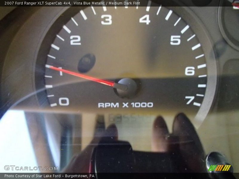 Vista Blue Metallic / Medium Dark Flint 2007 Ford Ranger XLT SuperCab 4x4