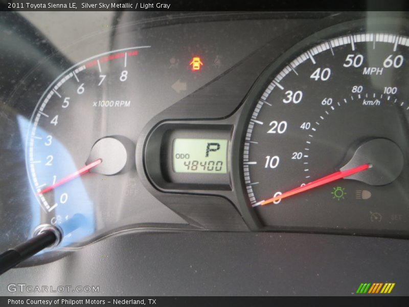Silver Sky Metallic / Light Gray 2011 Toyota Sienna LE