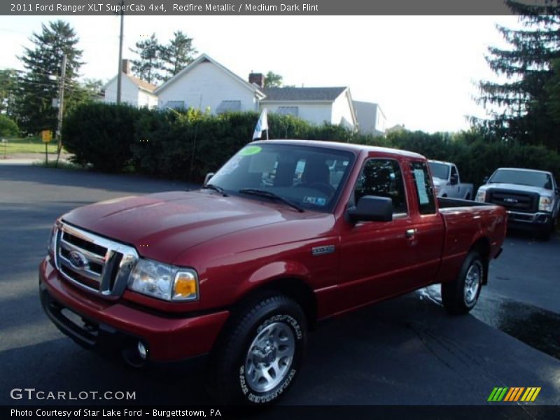 Redfire Metallic / Medium Dark Flint 2011 Ford Ranger XLT SuperCab 4x4