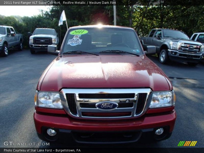 Redfire Metallic / Medium Dark Flint 2011 Ford Ranger XLT SuperCab 4x4