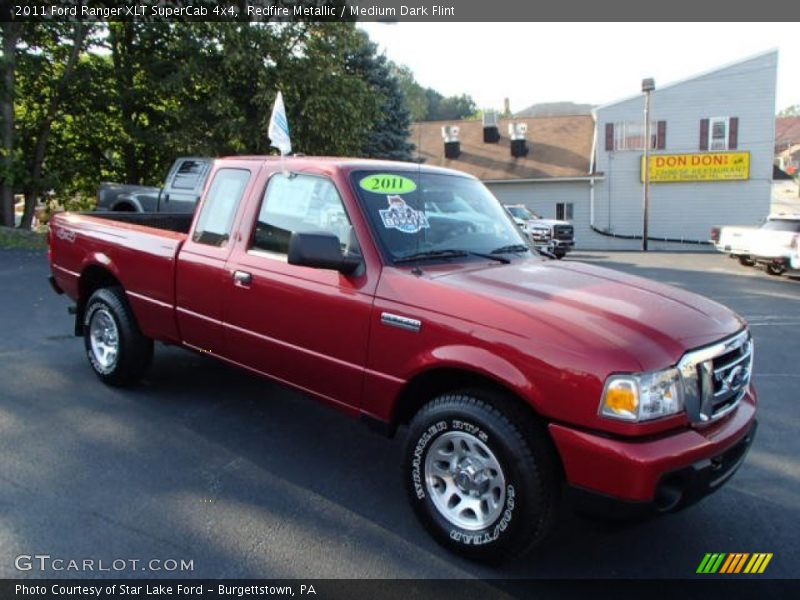 Redfire Metallic / Medium Dark Flint 2011 Ford Ranger XLT SuperCab 4x4