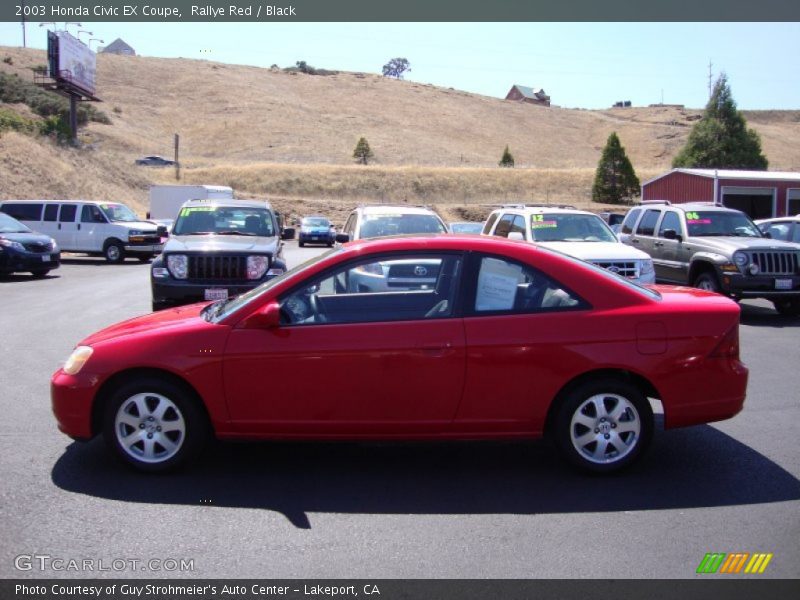 Rallye Red / Black 2003 Honda Civic EX Coupe