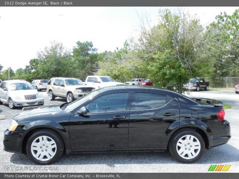 Black / Black 2012 Dodge Avenger SE