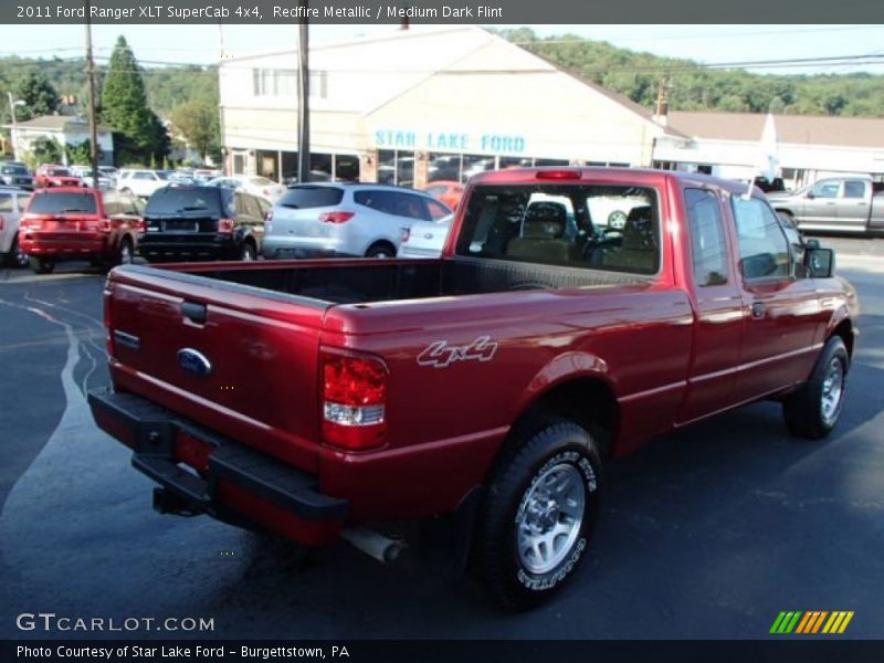 Redfire Metallic / Medium Dark Flint 2011 Ford Ranger XLT SuperCab 4x4