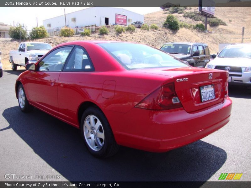 Rallye Red / Black 2003 Honda Civic EX Coupe
