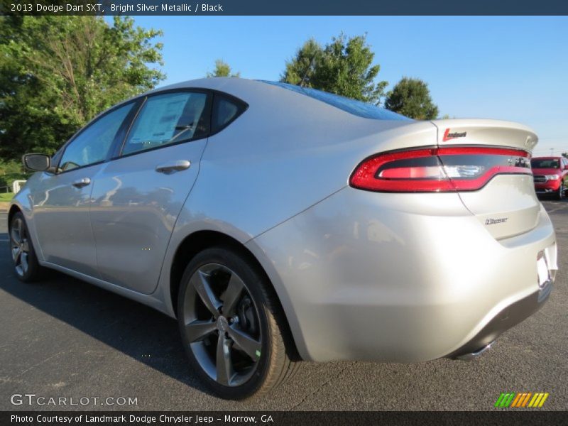 Bright Silver Metallic / Black 2013 Dodge Dart SXT