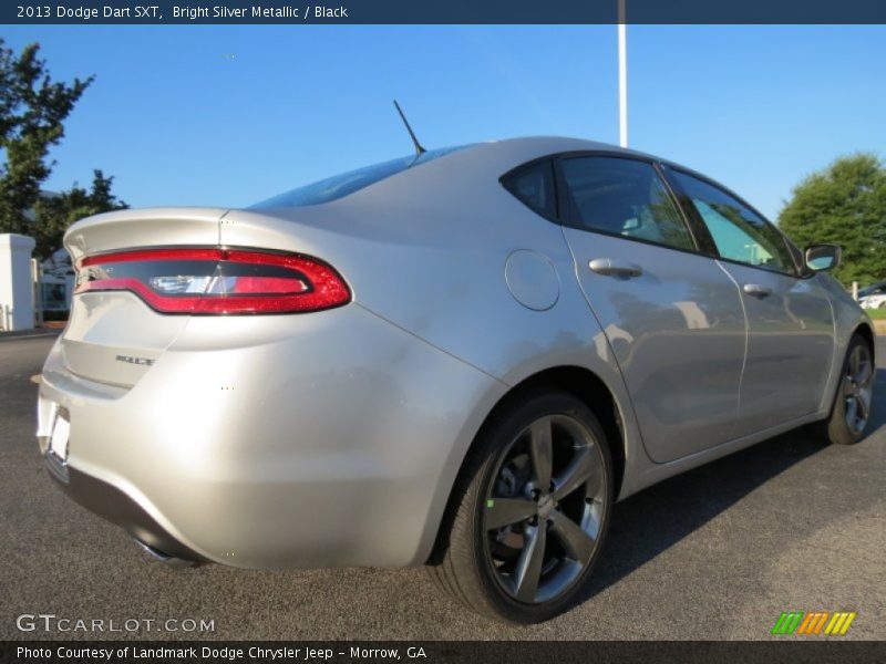 Bright Silver Metallic / Black 2013 Dodge Dart SXT