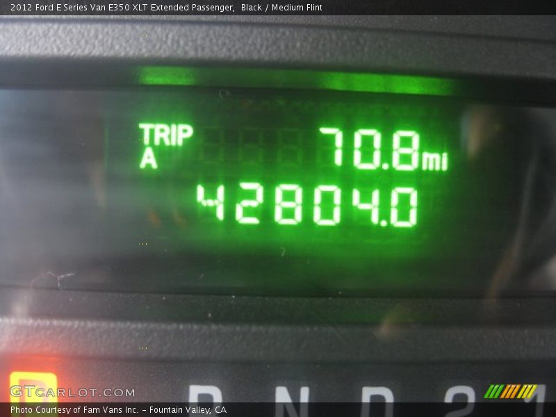 Black / Medium Flint 2012 Ford E Series Van E350 XLT Extended Passenger