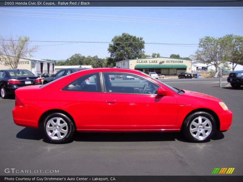 Rallye Red / Black 2003 Honda Civic EX Coupe