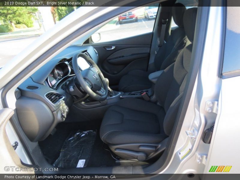 Bright Silver Metallic / Black 2013 Dodge Dart SXT