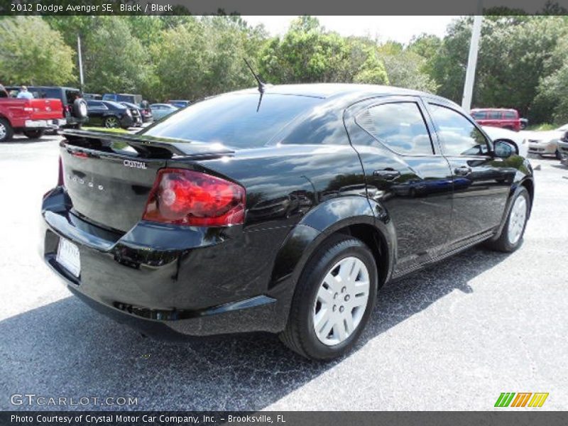 Black / Black 2012 Dodge Avenger SE