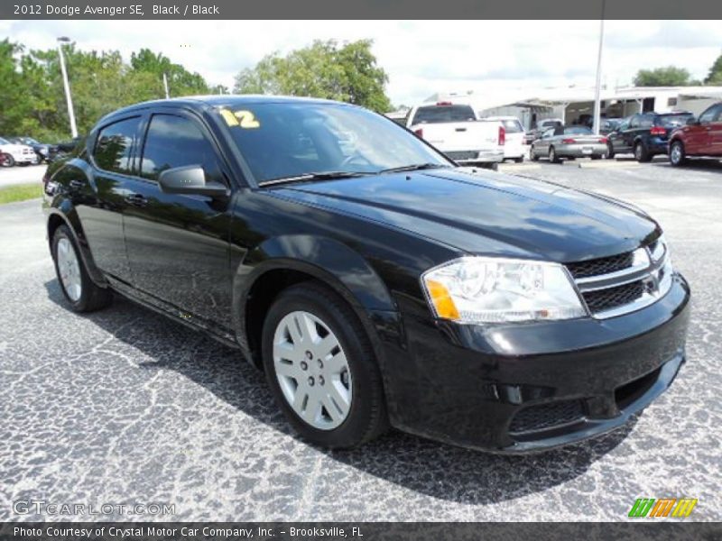 Black / Black 2012 Dodge Avenger SE