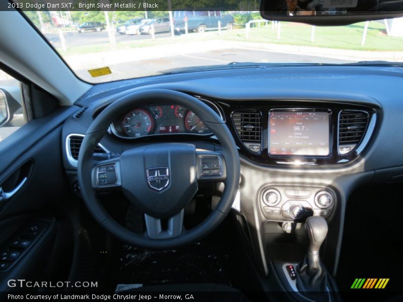 Bright Silver Metallic / Black 2013 Dodge Dart SXT
