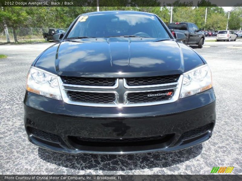 Black / Black 2012 Dodge Avenger SE