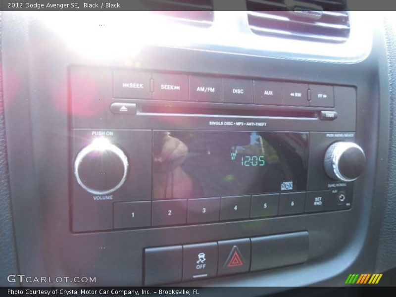 Black / Black 2012 Dodge Avenger SE