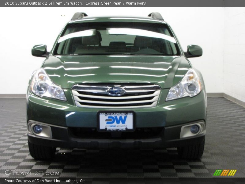 Cypress Green Pearl / Warm Ivory 2010 Subaru Outback 2.5i Premium Wagon