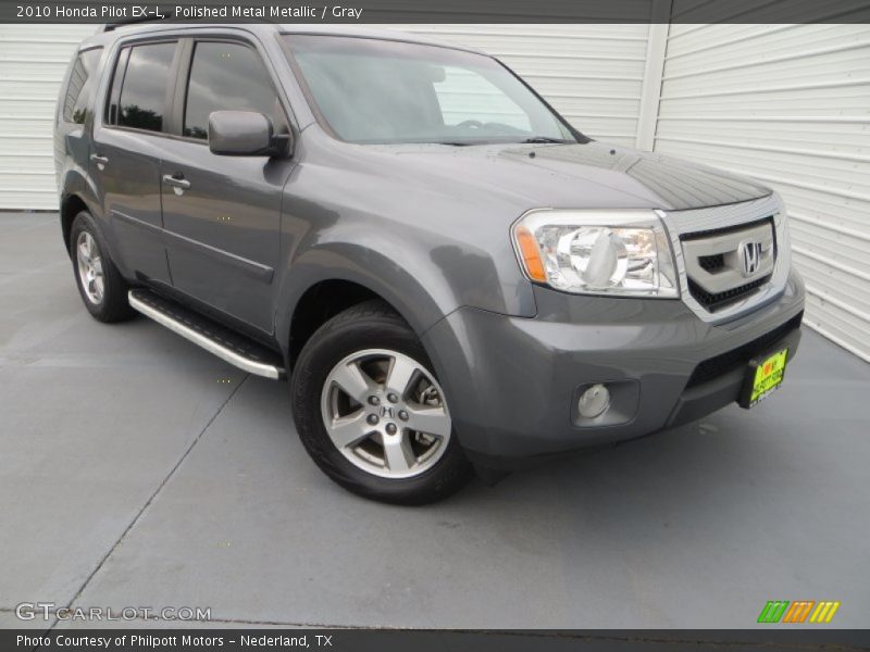 Polished Metal Metallic / Gray 2010 Honda Pilot EX-L