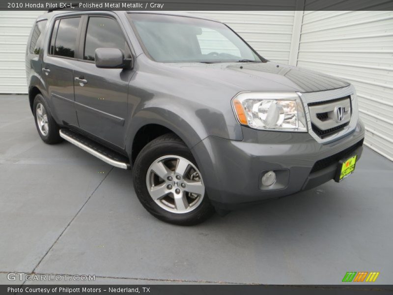 Polished Metal Metallic / Gray 2010 Honda Pilot EX-L