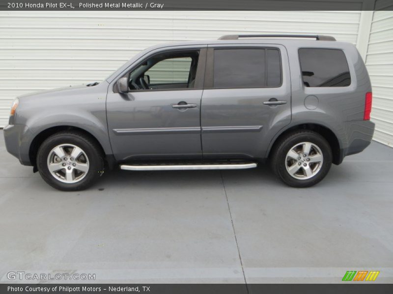 Polished Metal Metallic / Gray 2010 Honda Pilot EX-L