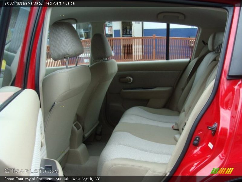 Rear Seat of 2007 Versa S