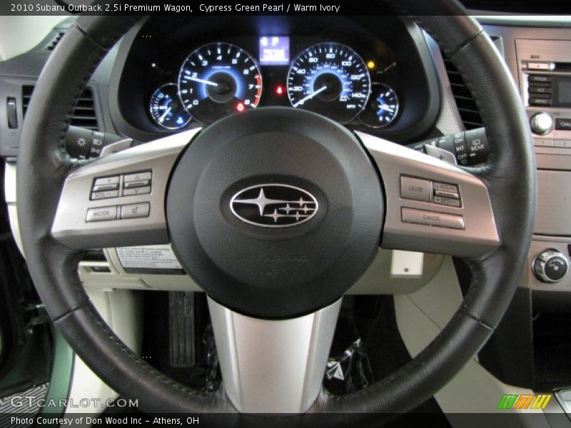 Cypress Green Pearl / Warm Ivory 2010 Subaru Outback 2.5i Premium Wagon