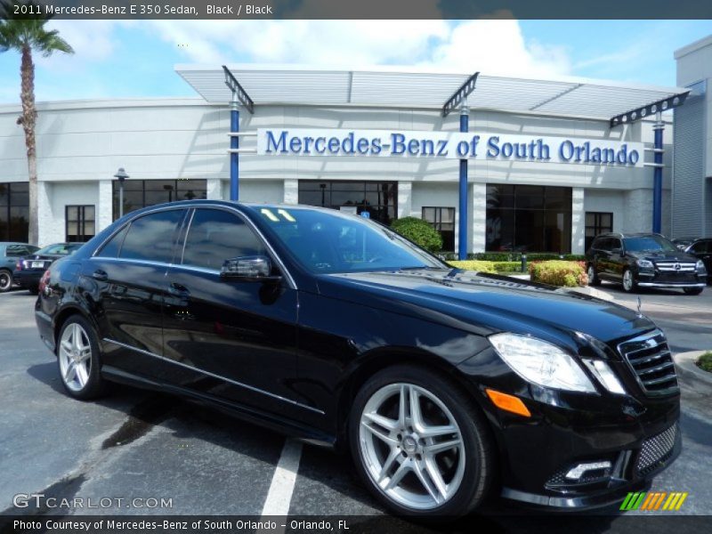 Black / Black 2011 Mercedes-Benz E 350 Sedan