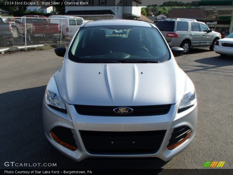 Ingot Silver / Charcoal Black 2014 Ford Escape S