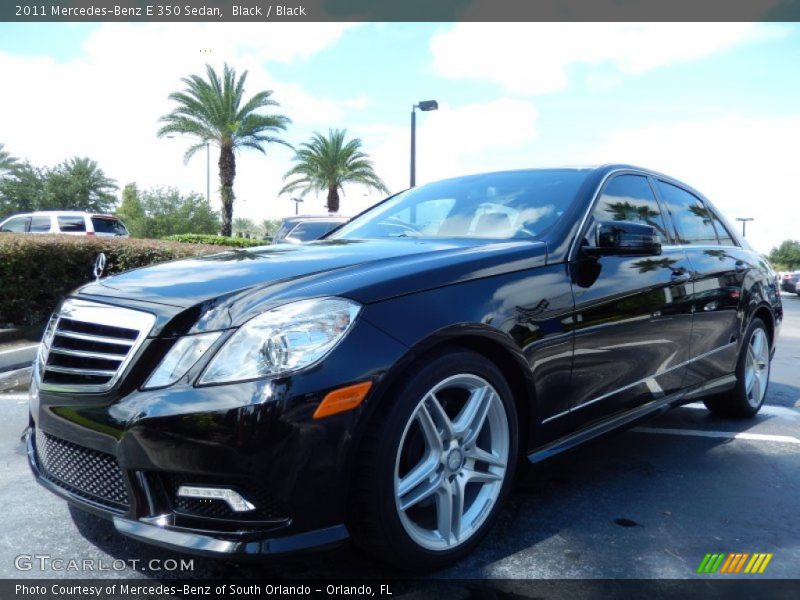 Black / Black 2011 Mercedes-Benz E 350 Sedan