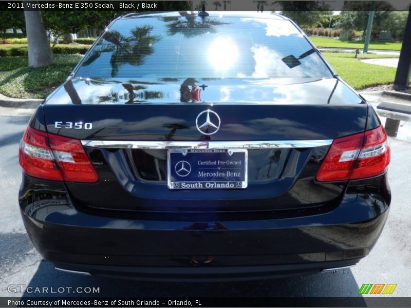 Black / Black 2011 Mercedes-Benz E 350 Sedan