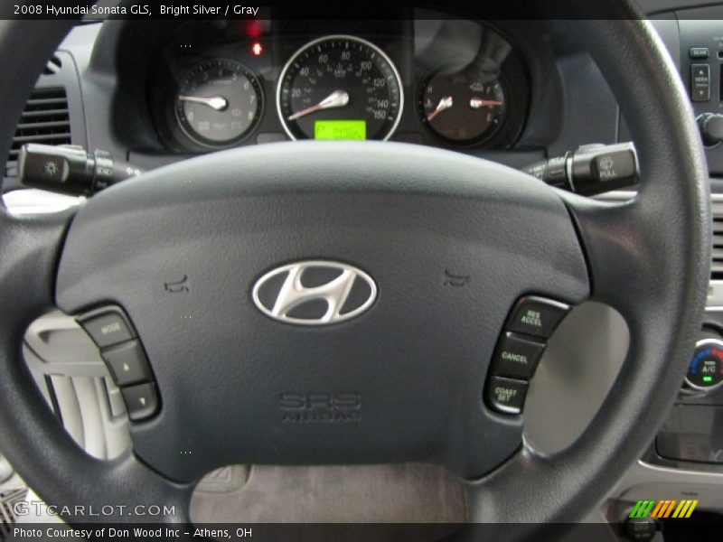 Bright Silver / Gray 2008 Hyundai Sonata GLS
