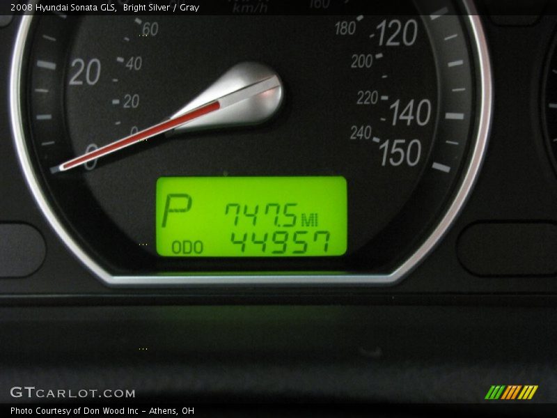 Bright Silver / Gray 2008 Hyundai Sonata GLS