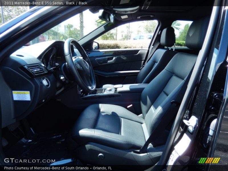 Black / Black 2011 Mercedes-Benz E 350 Sedan