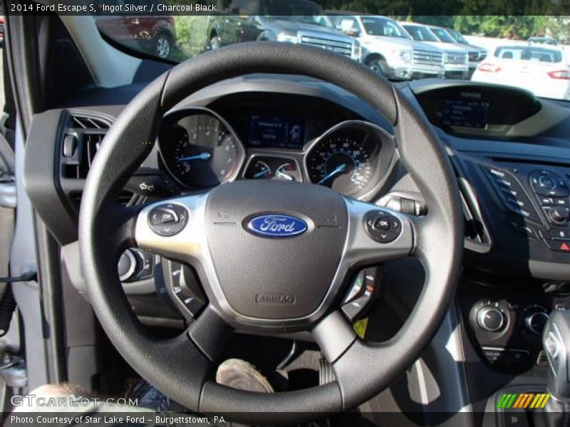 Ingot Silver / Charcoal Black 2014 Ford Escape S
