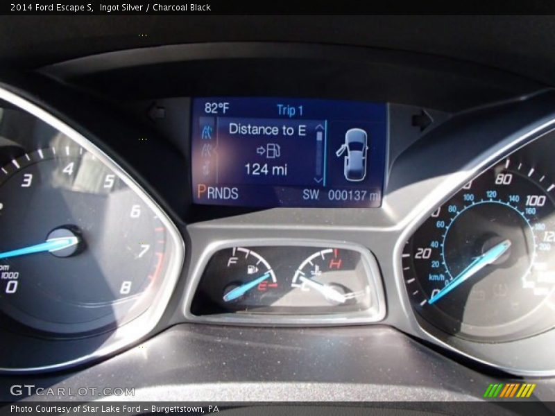 Ingot Silver / Charcoal Black 2014 Ford Escape S