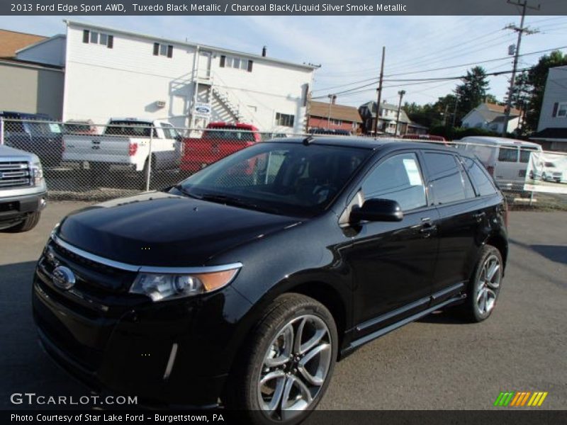 Tuxedo Black Metallic / Charcoal Black/Liquid Silver Smoke Metallic 2013 Ford Edge Sport AWD