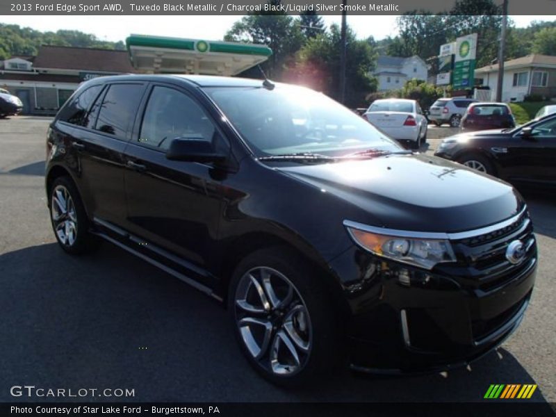 Tuxedo Black Metallic / Charcoal Black/Liquid Silver Smoke Metallic 2013 Ford Edge Sport AWD