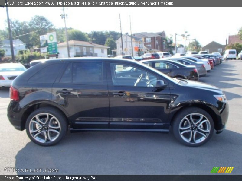 Tuxedo Black Metallic / Charcoal Black/Liquid Silver Smoke Metallic 2013 Ford Edge Sport AWD